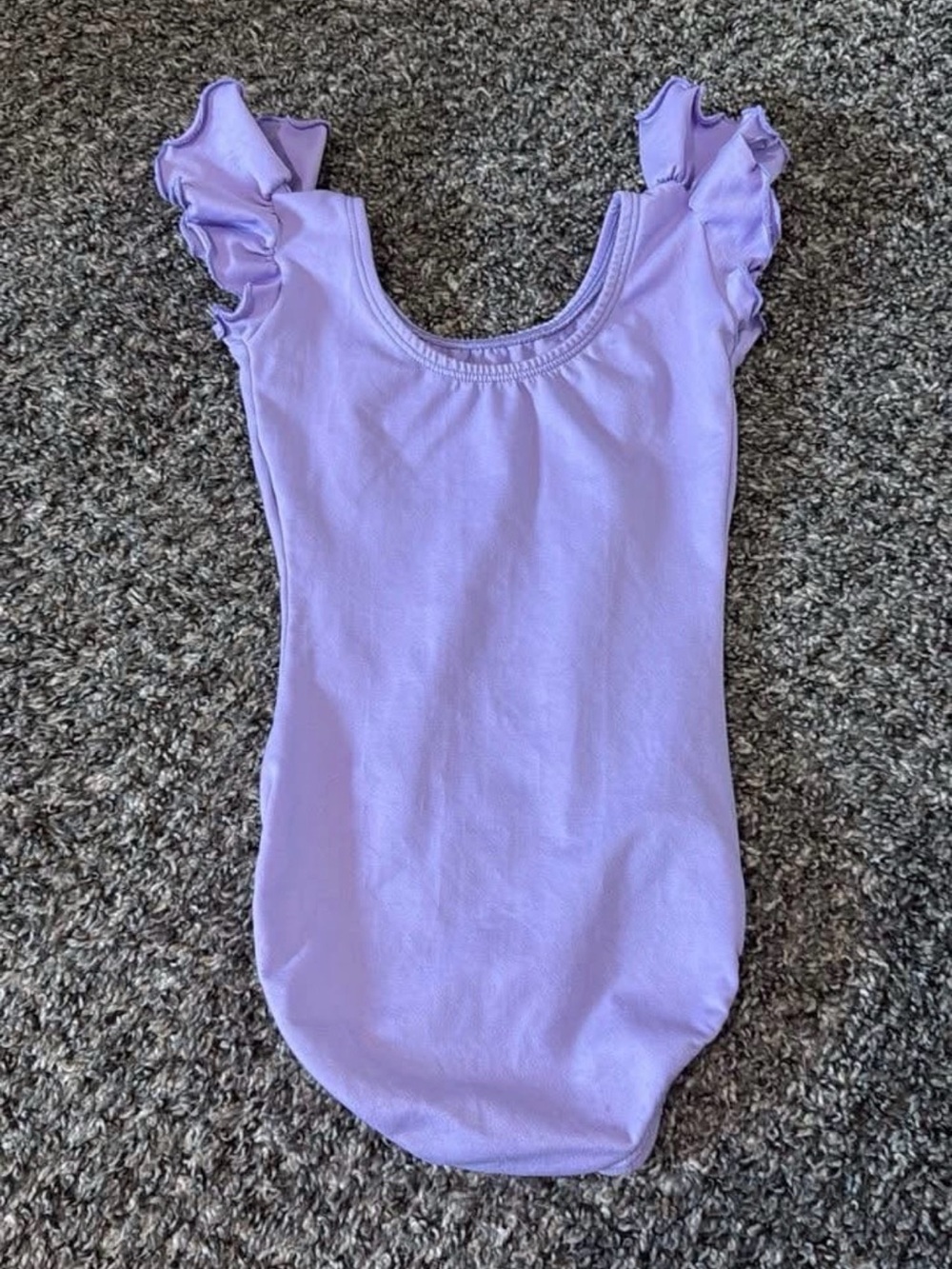Girls' Lavender Ruffle Sleeve One-Piece Bodysuit and skirt